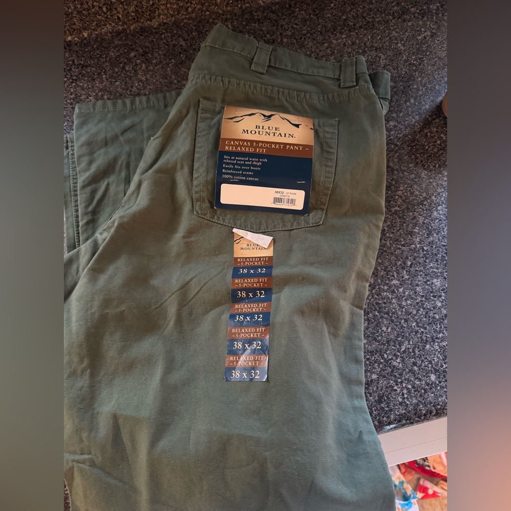 Blue Mountain Men's Utility Cargo Work Pants